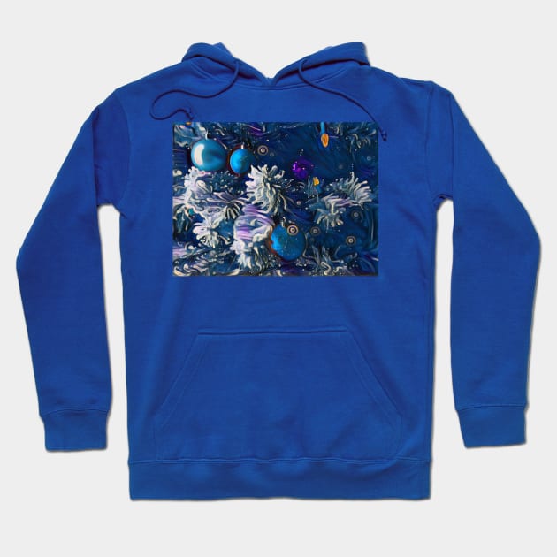 Pretty Christmas tree scene Hoodie by PandLCreations